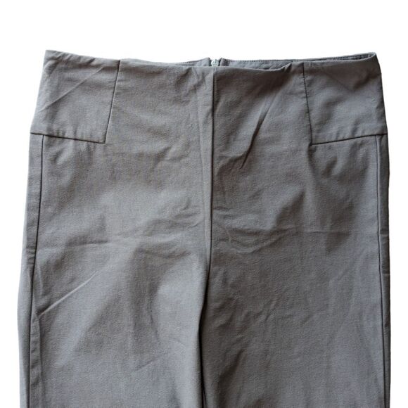 Athleta Wander‎ Slim Straight Split Hem Pants Gray 10 Tall Pull-On Travel Work - Picture 5 of 11